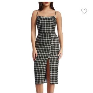 Like New Dress the Population Shaireen Plaid Bodycon dress Size XS